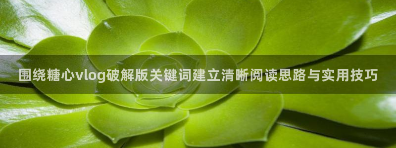 糖心精品：围绕糖心vlog破解版关键词建立清晰阅读思路与实用技巧